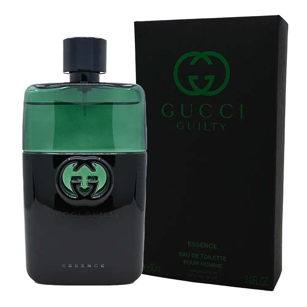 Gucci Guilty Essence Pour Homme Eau de Toilette bottle with box