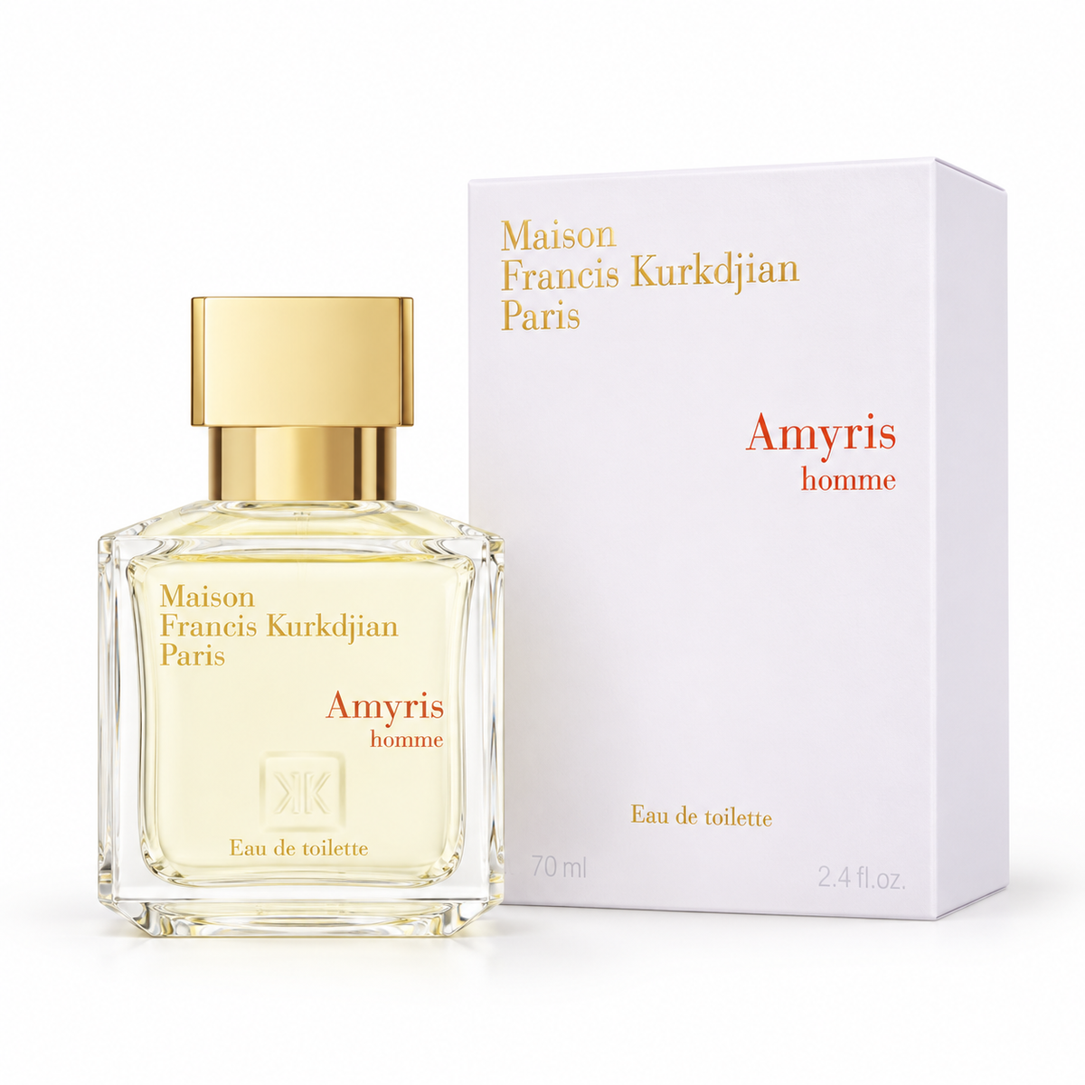 Maison Francis Kurkdjian Amyris Homme Eau de Toilette retail bottle, shown for reference only