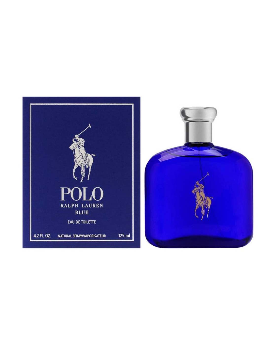 Ralph Lauren Polo Blue Eau de Toilette bottle with box