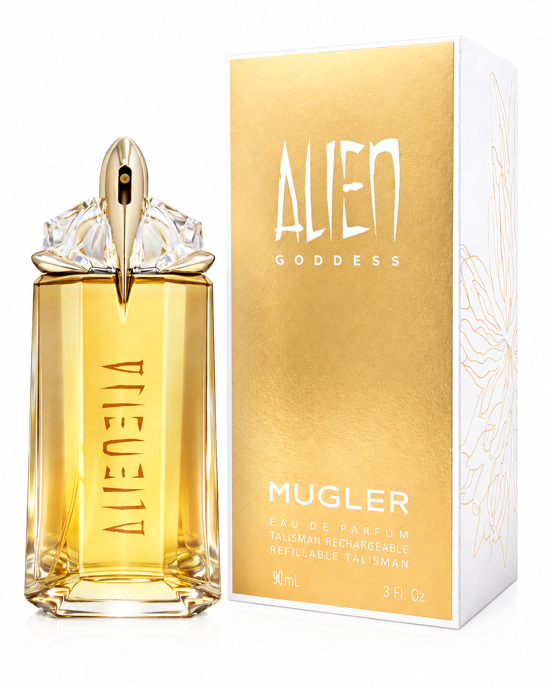 Mugler Alien Goddess Eau de Parfum bottle with box