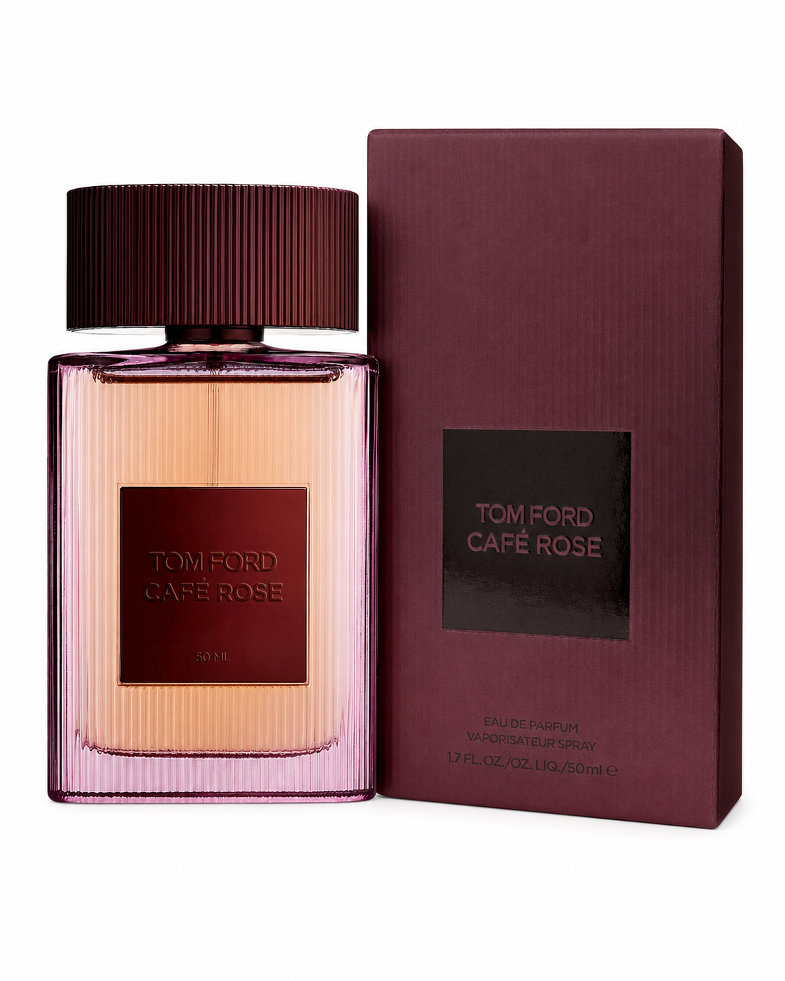 Tom Ford Cafe Rose Eau de Parfum bottle with box