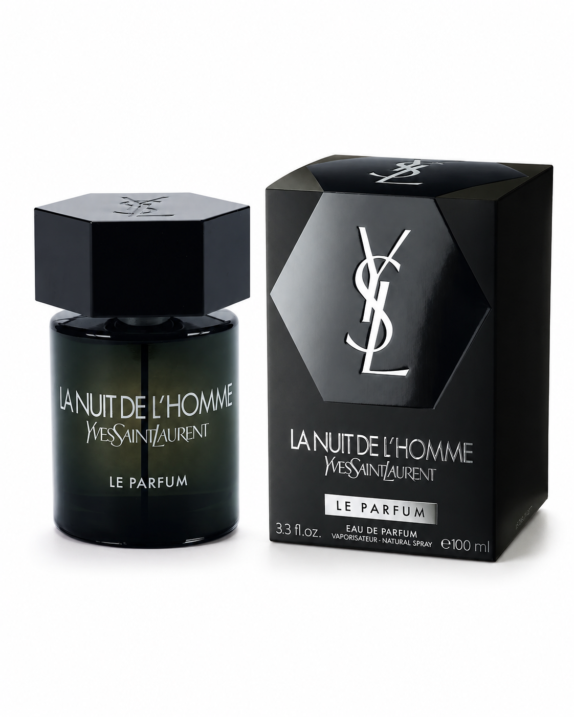 Yves Saint Laurent La Nuit de L'Homme Le Parfum bottle with box