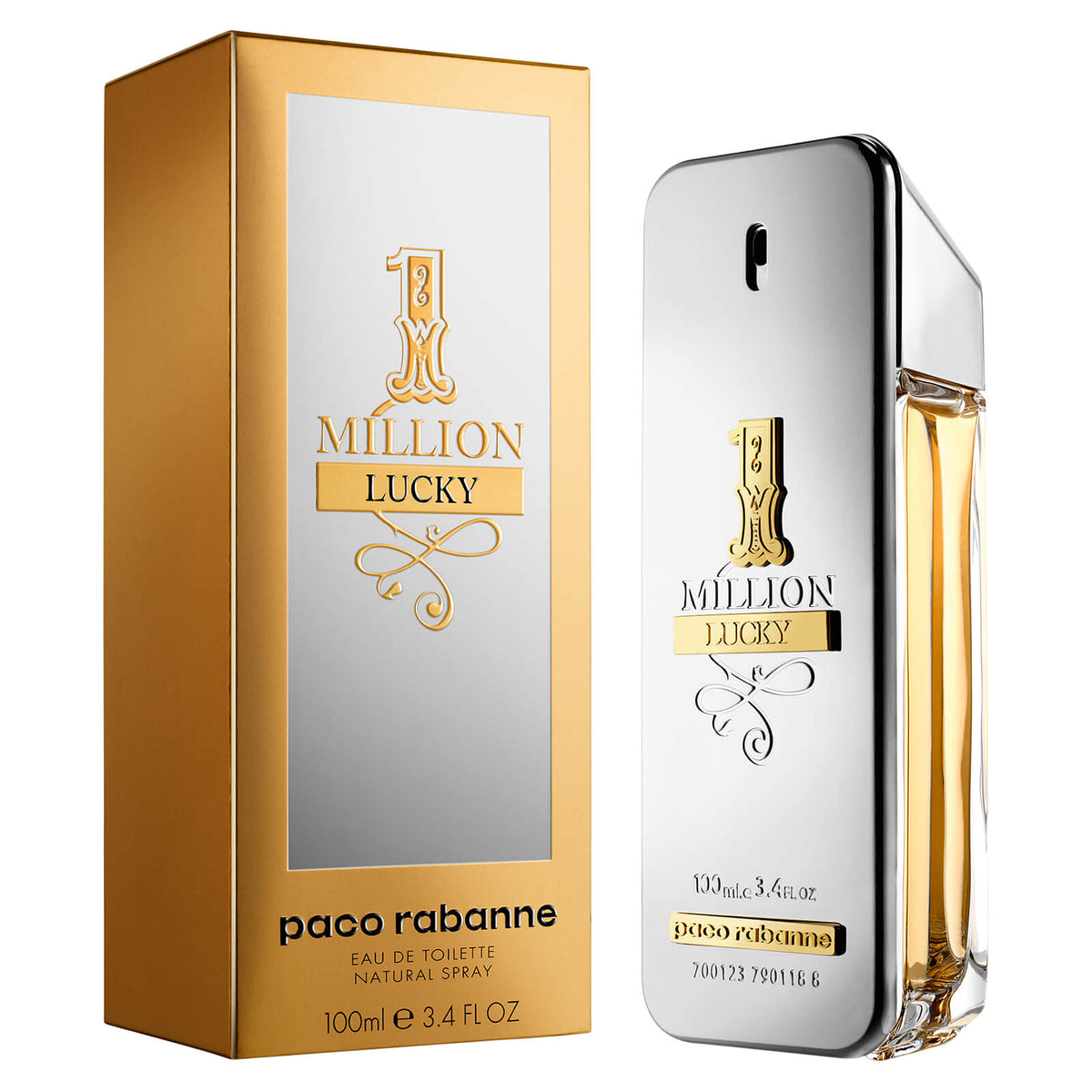 Paco Rabanne 1 Million Lucky Eau de Toilette 100ml bottle with box