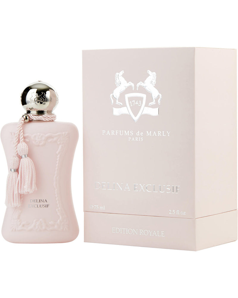 Parfums de Marly Delina Exclusif 75ml bottle with retail box #size_retail-bottle-75ml-2-5-fl-oz