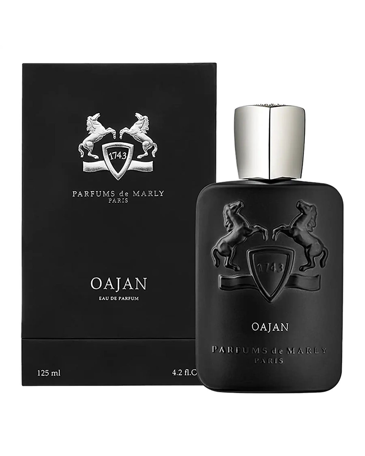Parfums de Marly Oajan Eau de Parfum 125ml bottle with retail box #size_retail-bottle-125ml-4-2-fl-oz