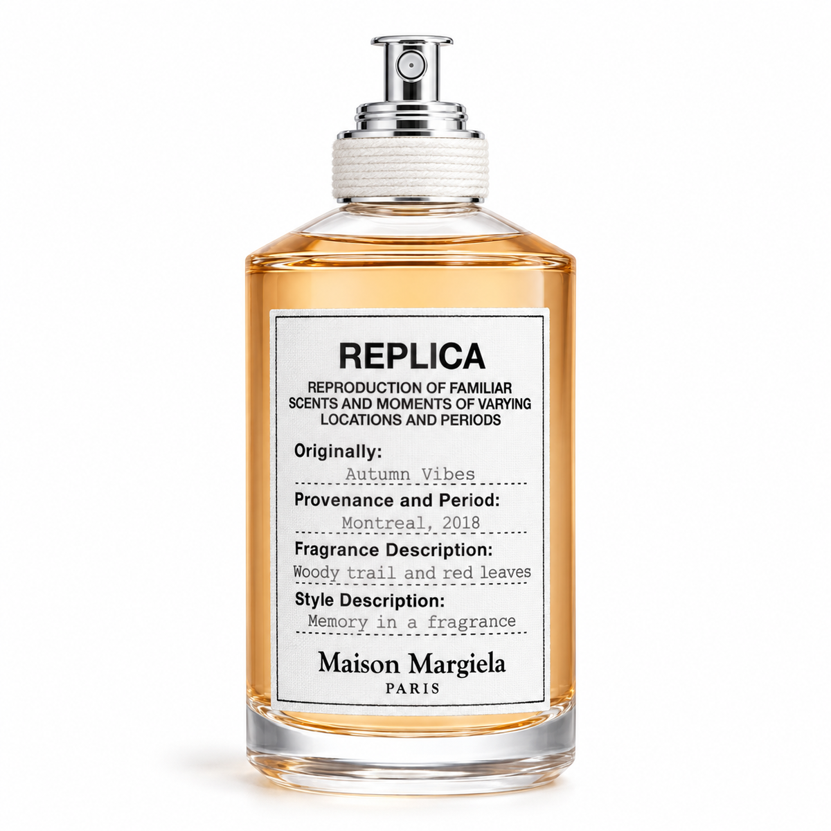 Maison Margiela Autumn Vibes retail bottle, shown for reference only