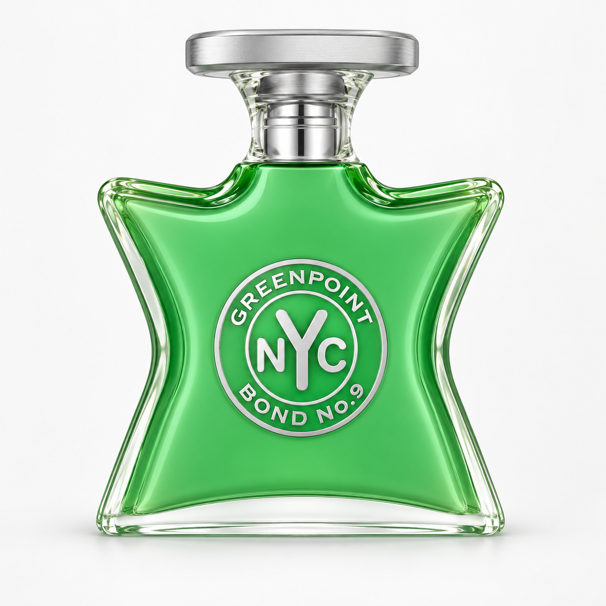 Bond No. 9 Greenpoint Eau de Parfum retail bottle, shown for reference only