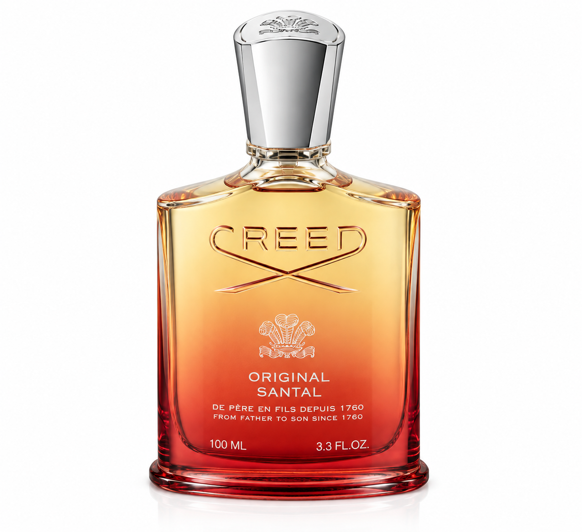 Creed Original Santal Eau de Parfum retail bottle, shown for reference only