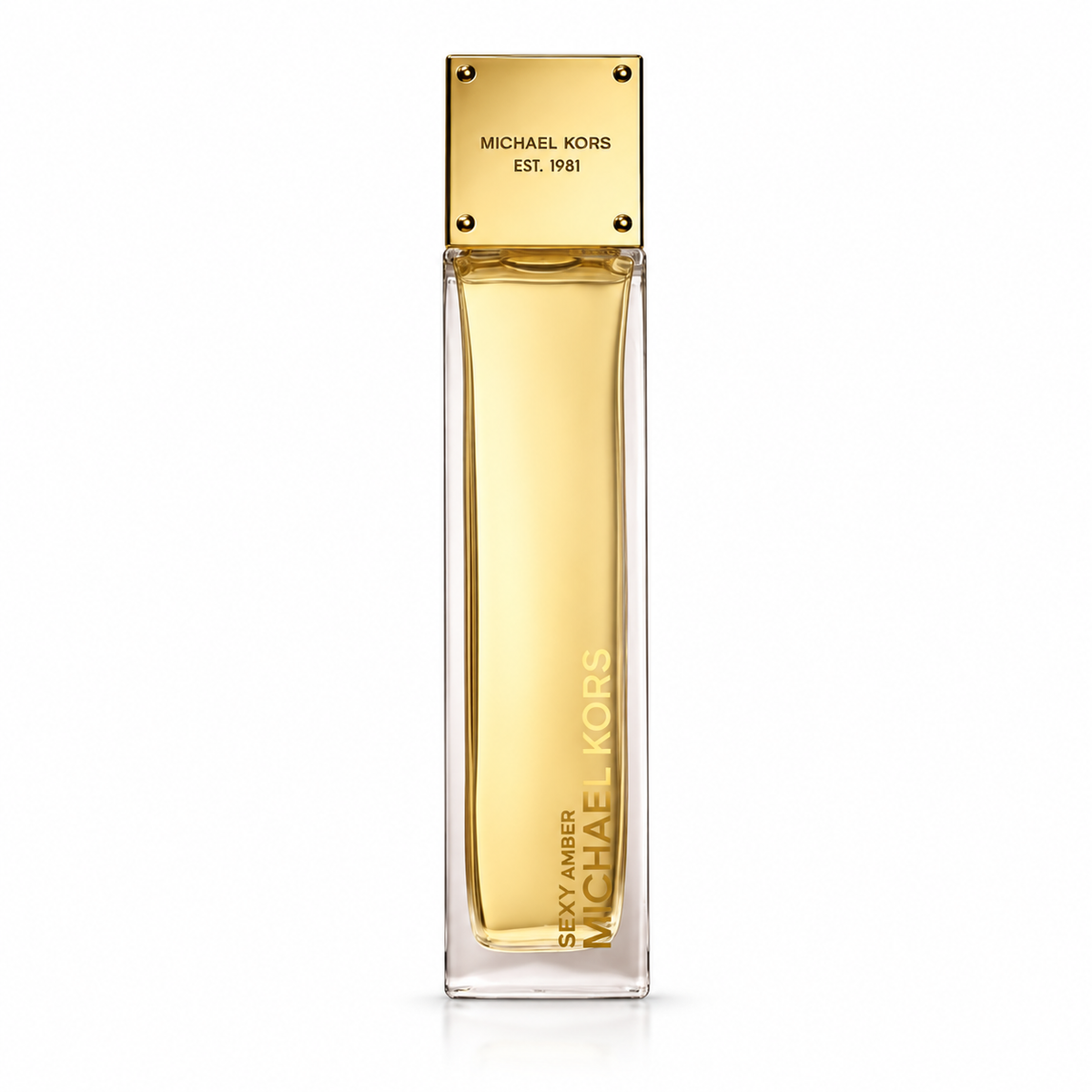 Michael Kors Sexy Amber Eau de Parfum retail bottle, shown for reference only