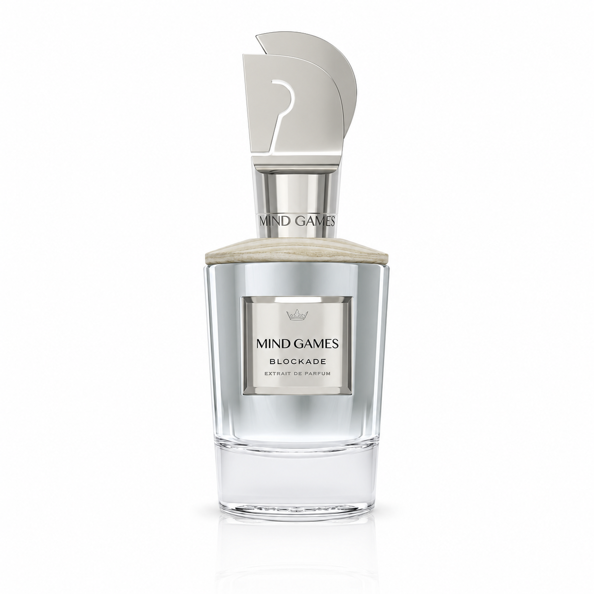 Mind Games Blockade Parfum retail bottle, shown for reference only