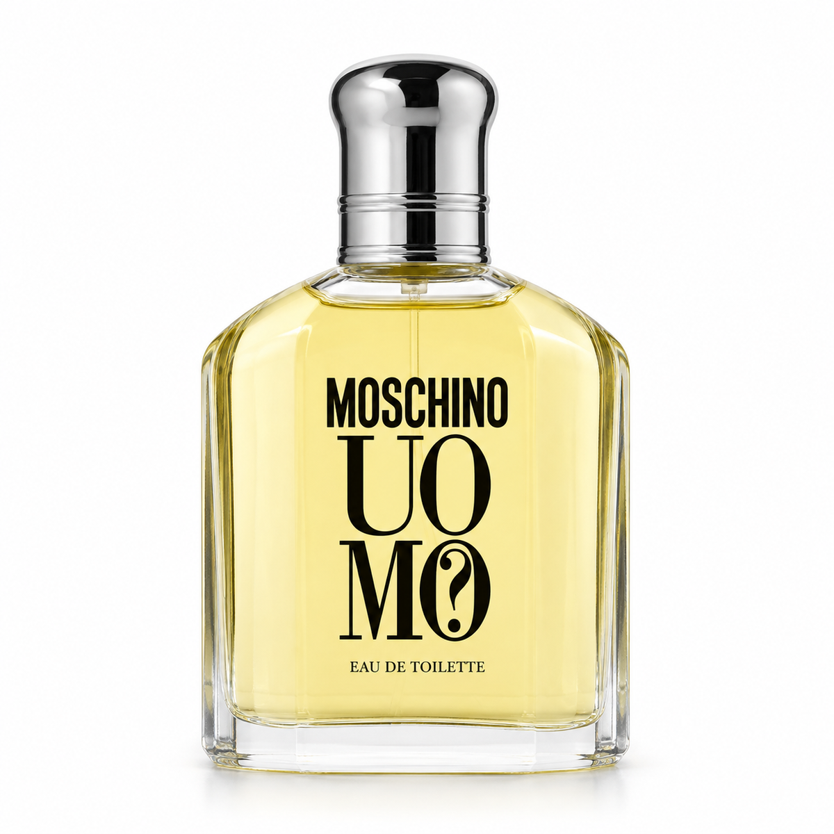 Moschino Uomo Eau de Toilette retail bottle, shown for reference only