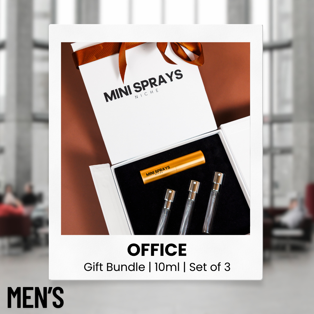 The Daylight Edit men's perfume decant gift set by MiniSprays retail bottle, shown for reference only