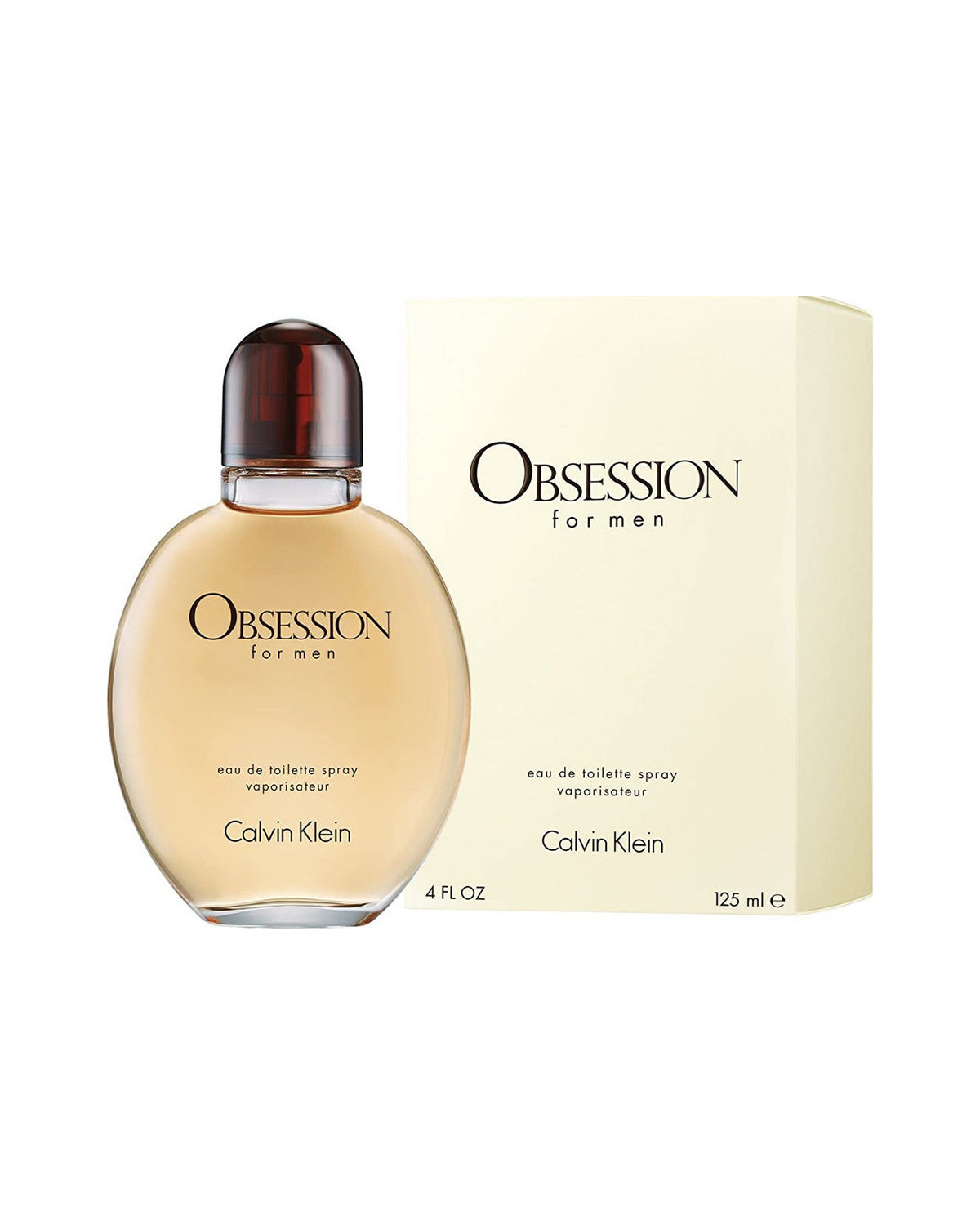 Calvin Klein Obsession for Men Eau de Toilette bottle with box