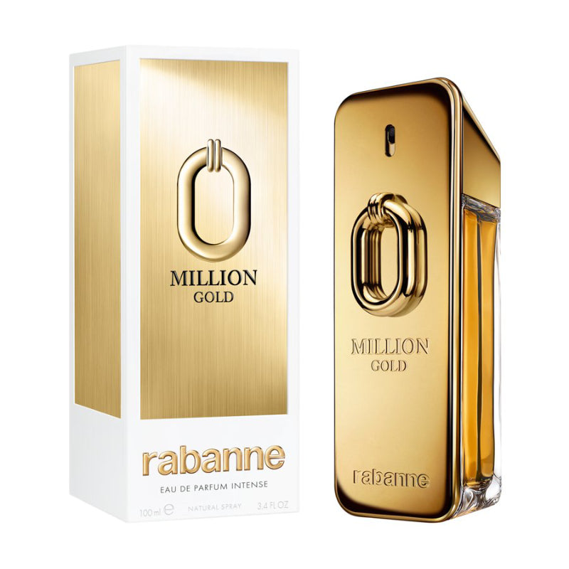 Paco Rabanne Million Gold Eau de Parfum Intense 100ml bottle with box